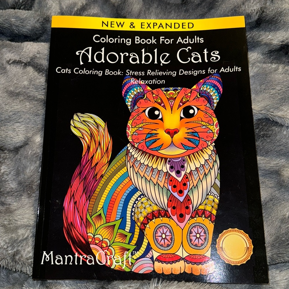 Cat Coloring Book For Adults Adorable Cats